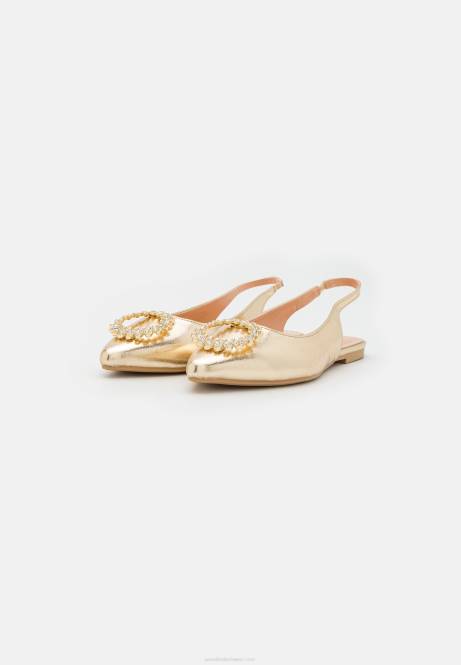 Slingback-Ballerinas Gold Anna Field V0FT2185 Frauen