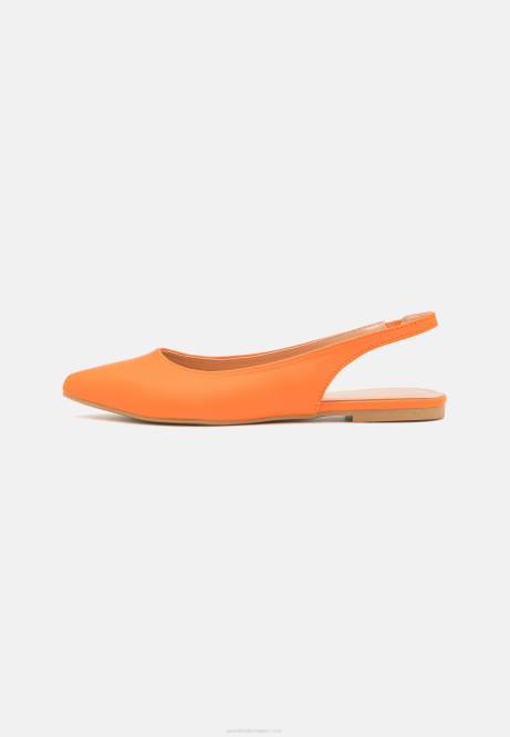 Slingback-Ballerinas Orange Anna Field V0FT2184 Frauen