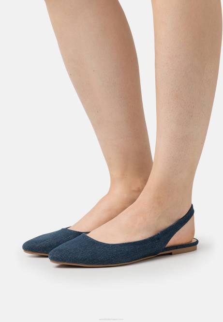Slingback-Ballerinas blau Anna Field V0FT2183 Frauen