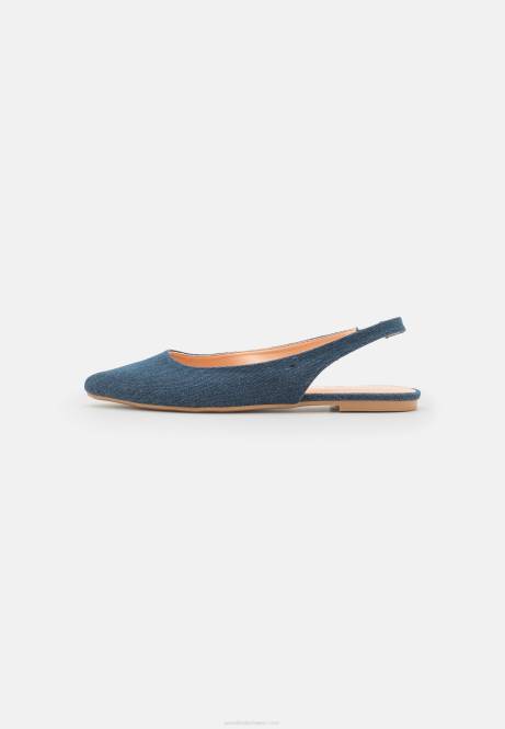 Slingback-Ballerinas blau Anna Field V0FT2183 Frauen