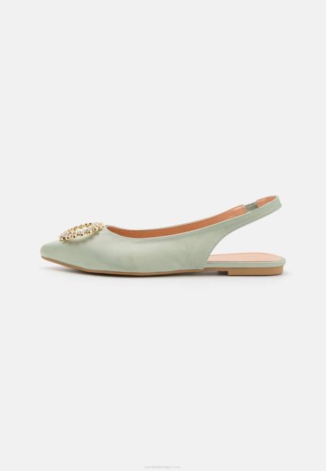 Slingback-Ballerinas grün Anna Field V0FT2186 Frauen