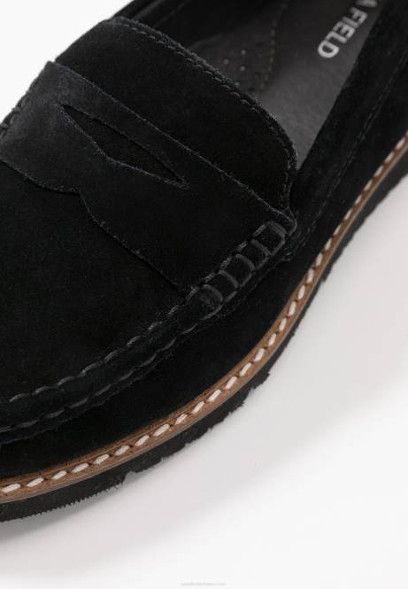 Komfort-Slipper aus Leder in Schwarz Anna Field V0FT1787 Frauen