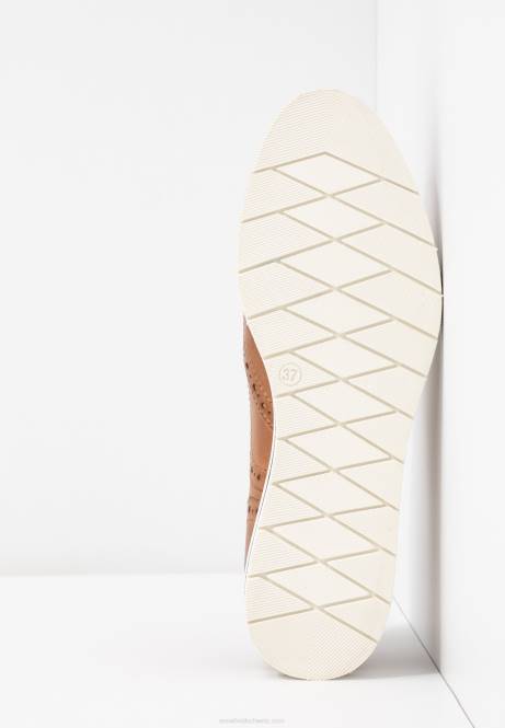 Lässige Schnürschuhe aus Leder in Cognac Anna Field V0FT1849 Frauen