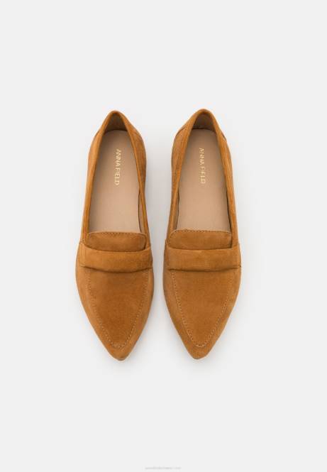 Leder-Slipper in Cognac Anna Field V0FT1819 Frauen