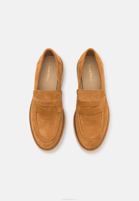 Leder-Slipper in Cognac Anna Field V0FT1822 Frauen