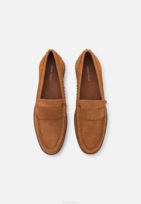Leder-Slipper in Cognac Anna Field V0FT1825 Frauen