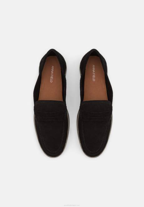 Leder-Slipper schwarz Anna Field V0FT1794 Frauen