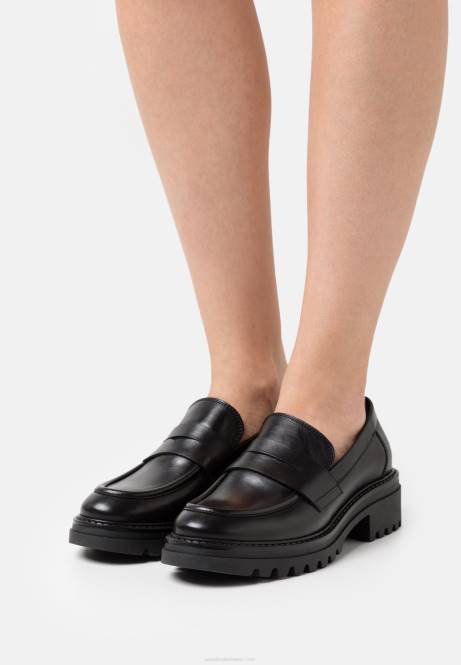 Leder-Slipper schwarz Anna Field V0FT1817 Frauen