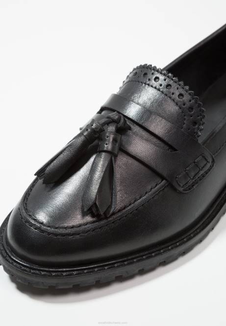 Leder-Slipper schwarz Anna Field V0FT1829 Frauen