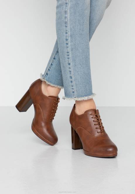 Bequeme Stiefeletten mit hohen Absätzen in Cognac Anna Field V0FT1748 Frauen