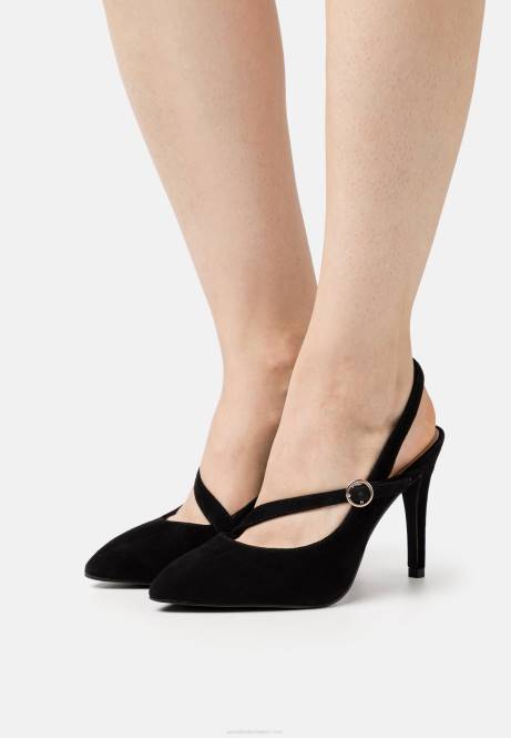 Klassische Lederabsätze in Schwarz Anna Field V0FT1699 Frauen