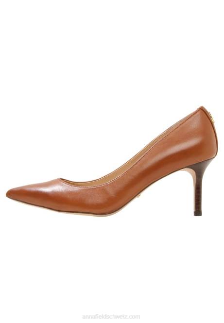 Lanette Lederpumps mit klassischen Absätzen in tiefem Sattelbraun Anna Field V0FT1732 Frauen