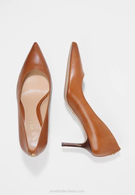 Lanette Lederpumps mit klassischen Absätzen in tiefem Sattelbraun Anna Field V0FT1732 Frauen