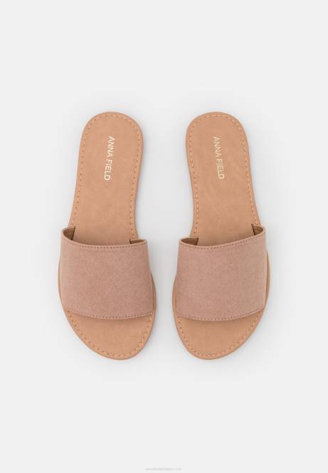 2er-Pack Pantoletten schwarz/hellrosa Anna Field V0FT1862 Frauen