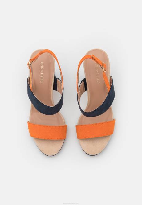 Dunkelblaue hochhackige Sandalen Anna Field V0FT1296 Frauen