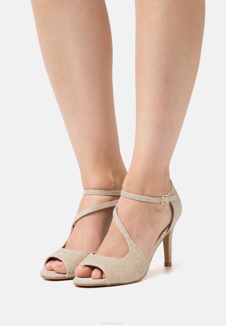 Goldene Sandaletten mit hohen Absätzen Anna Field V0FT1271 Frauen