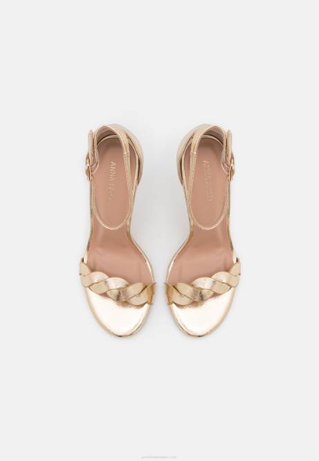 Goldene Sandaletten mit hohen Absätzen Anna Field V0FT1291 Frauen