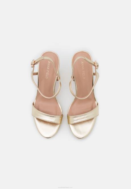 Goldene Sandaletten mit hohen Absätzen Anna Field V0FT1444 Frauen