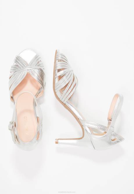 Hochhackige Sandalen in Silber Anna Field V0FT1241 Frauen