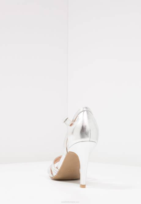 Hochhackige Sandalen in Silber Anna Field V0FT1241 Frauen