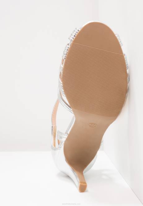 Hochhackige Sandalen in Silber Anna Field V0FT1241 Frauen