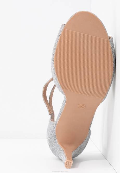 Hochhackige Sandalen in Silber Anna Field V0FT1255 Frauen