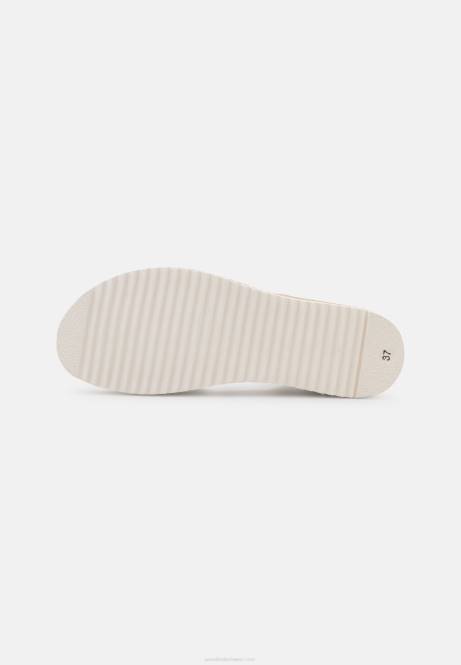 Keilsandaletten aus Leder in Beige Anna Field V0FT1485 Frauen