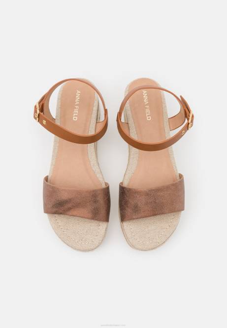 Komfort-Espadrilles in Bronze Anna Field V0FT1483 Frauen