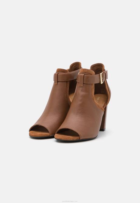 Leder-Knöchelsandalen in Cognac Anna Field V0FT1333 Frauen