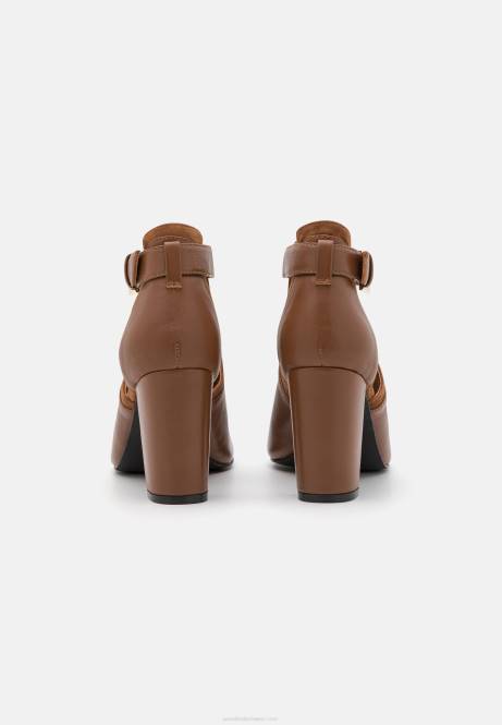 Leder-Knöchelsandalen in Cognac Anna Field V0FT1333 Frauen