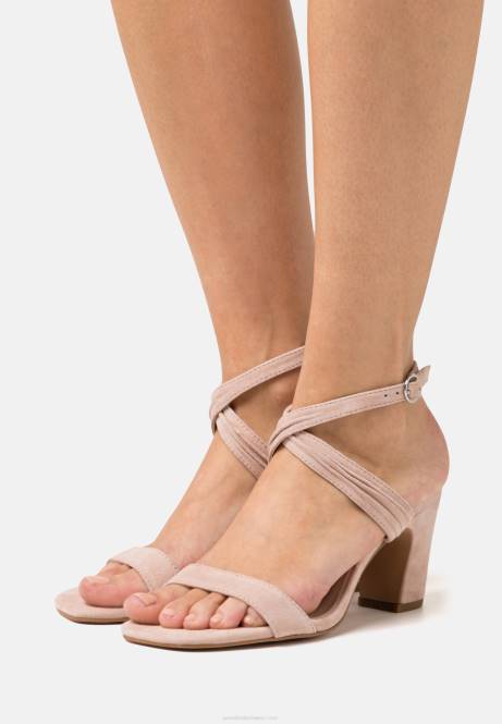 Leder-Sandalen mit hohen Absätzen in Roségold Anna Field V0FT1336 Frauen