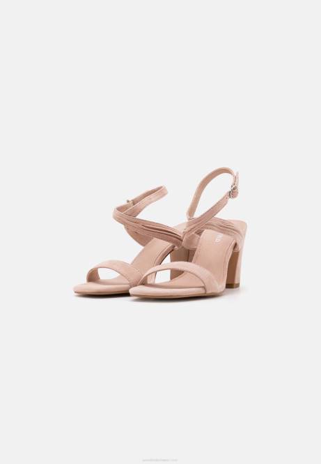 Leder-Sandalen mit hohen Absätzen in Roségold Anna Field V0FT1336 Frauen