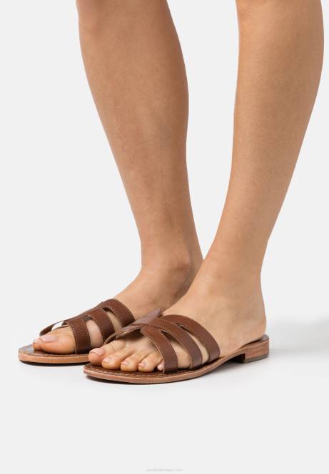 Lederpantoletten braun Anna Field V0FT1877 Frauen