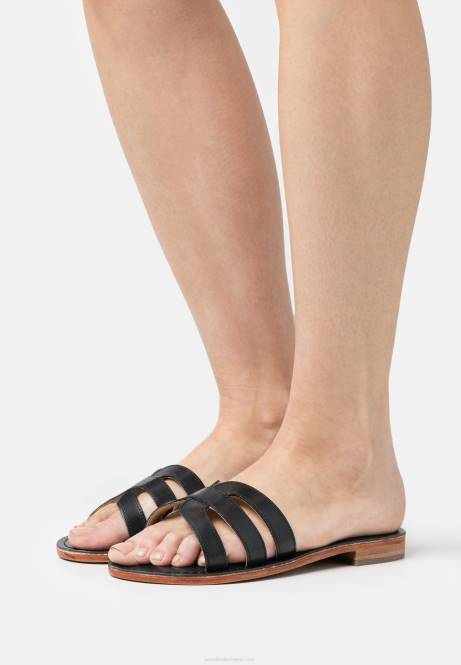 Lederpantoletten schwarz Anna Field V0FT1879 Frauen