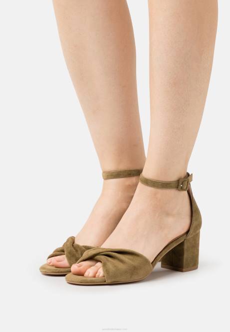 Ledersandalen Khaki Anna Field V0FT1332 Frauen
