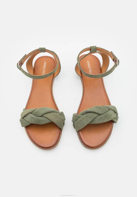 Ledersandalen Khaki Anna Field V0FT1387 Frauen