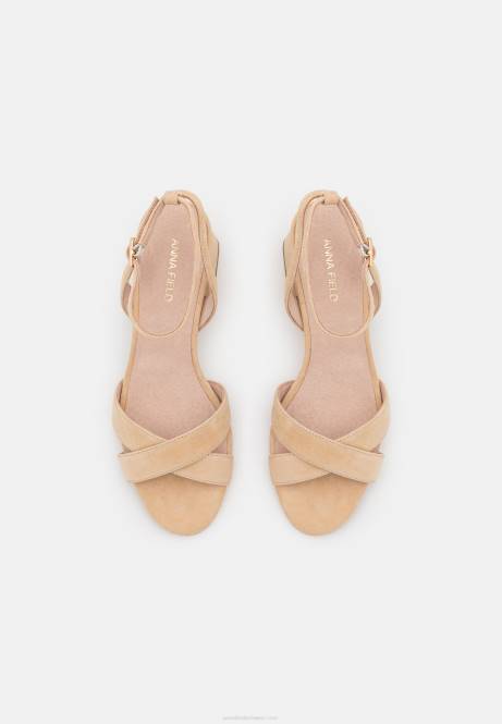 Ledersandalen beige Anna Field V0FT1359 Frauen