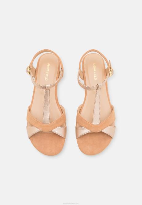 Ledersandalen beige Anna Field V0FT1385 Frauen