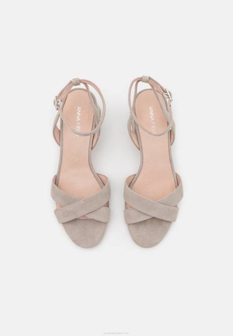 Ledersandalen grau Anna Field V0FT1393 Frauen
