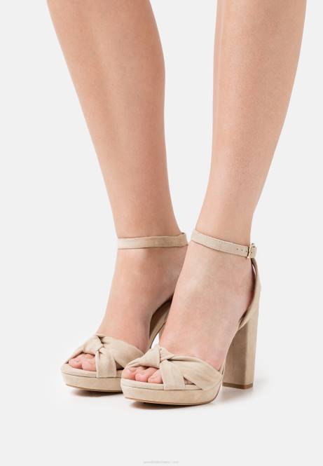 Ledersandalen mit hohen Absätzen in Beige Anna Field V0FT1578 Frauen