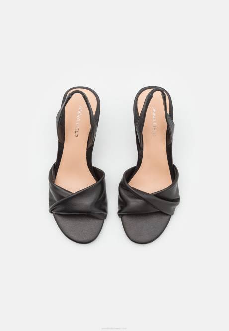 Ledersandalen mit hohen Absätzen in Schwarz Anna Field V0FT1265 Frauen