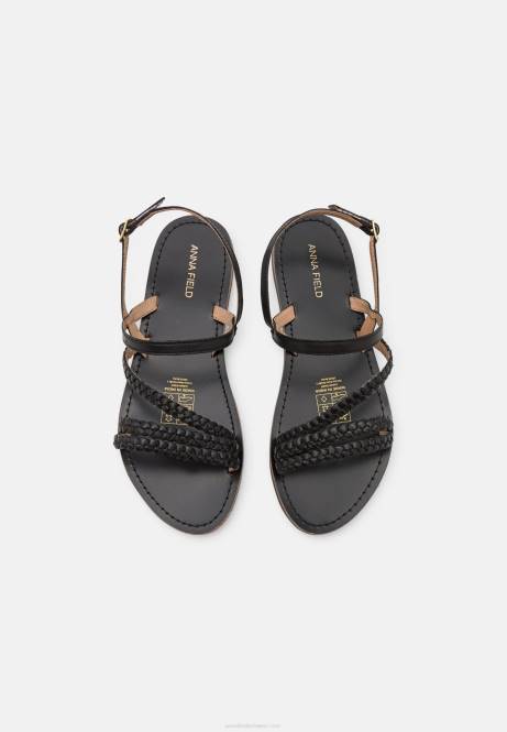 Ledersandalen schwarz Anna Field V0FT1379 Frauen