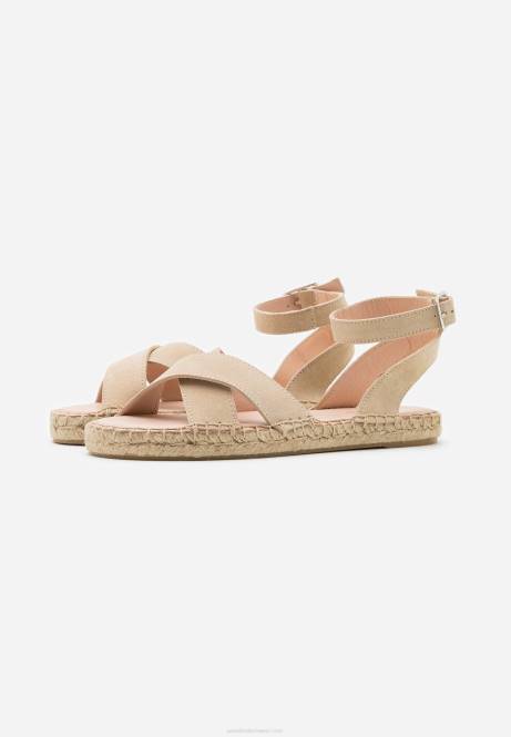 Plateausandalen aus Leder in Beige Anna Field V0FT1576 Frauen