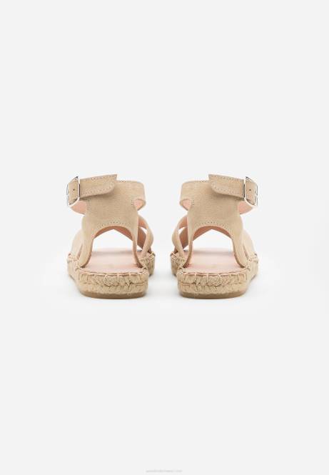 Plateausandalen aus Leder in Beige Anna Field V0FT1576 Frauen