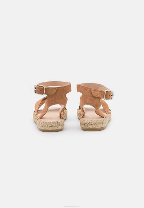 Plateausandalen aus Leder in Cognac Anna Field V0FT1560 Frauen