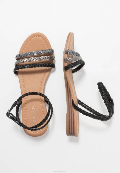 Sandalen schwarz/silber Anna Field V0FT1248 Frauen