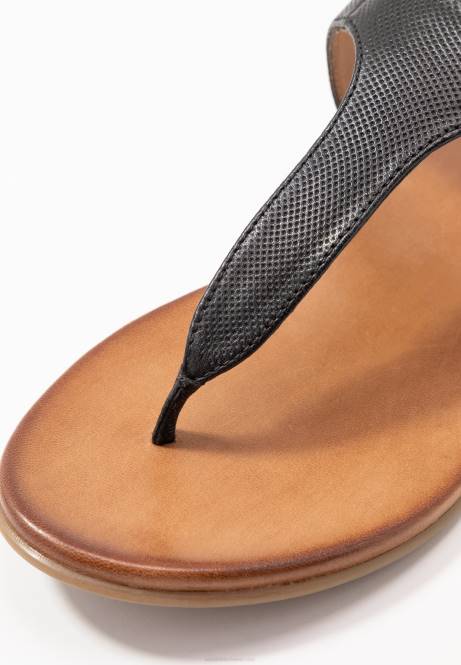 Schwarze T-Steg-Sandalen aus Leder Anna Field V0FT1521 Frauen