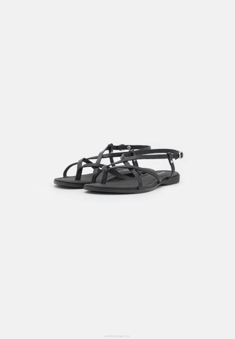 Schwarze T-Steg-Sandalen aus Leder Anna Field V0FT1532 Frauen
