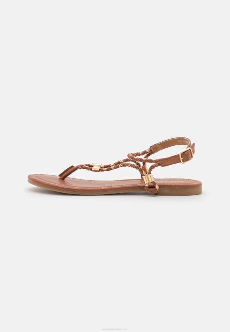T-Steg-Sandalen Cognac/Gold Anna Field V0FT1512 Frauen