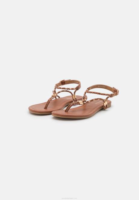 T-Steg-Sandalen Cognac/Gold Anna Field V0FT1512 Frauen